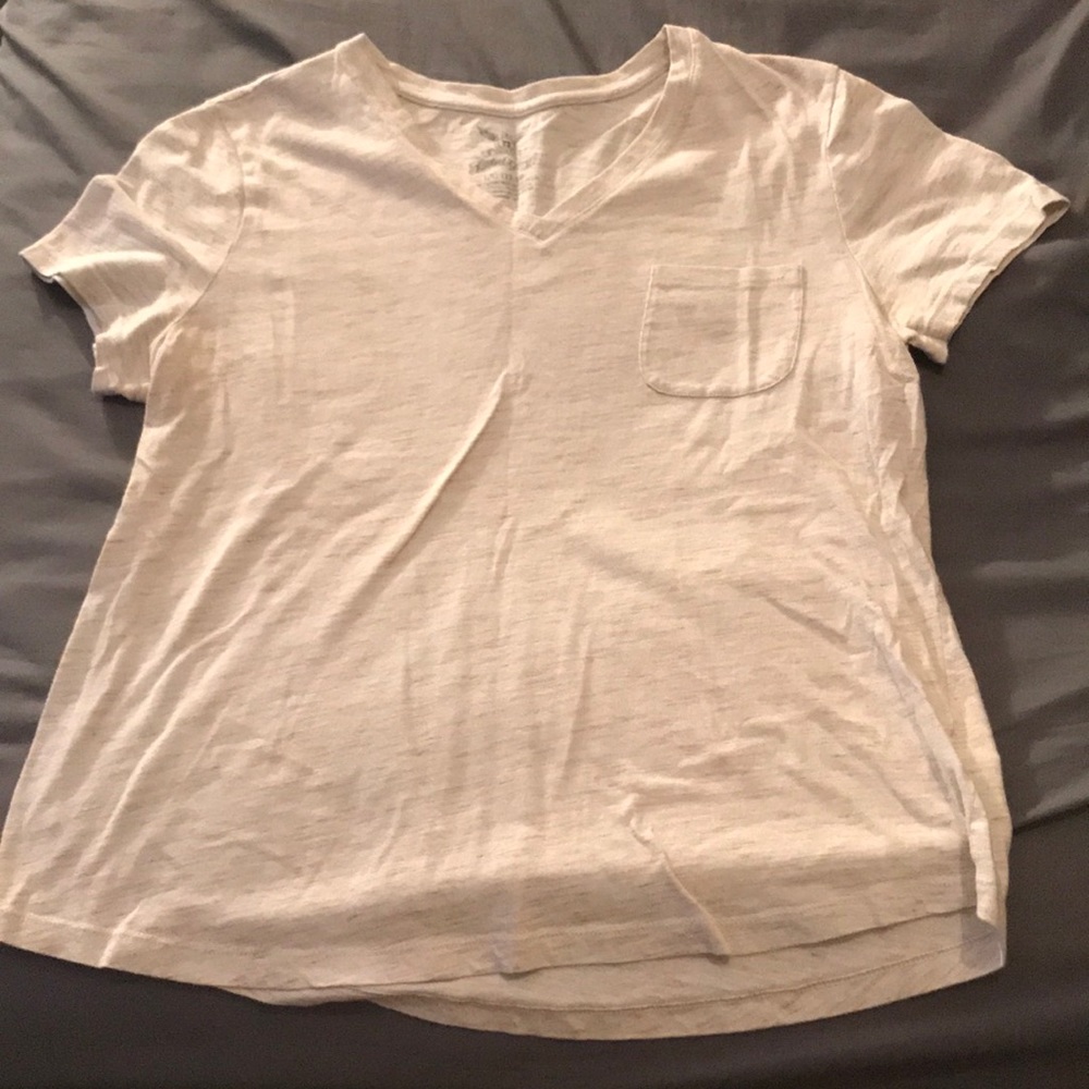 Off white shirt with pocket